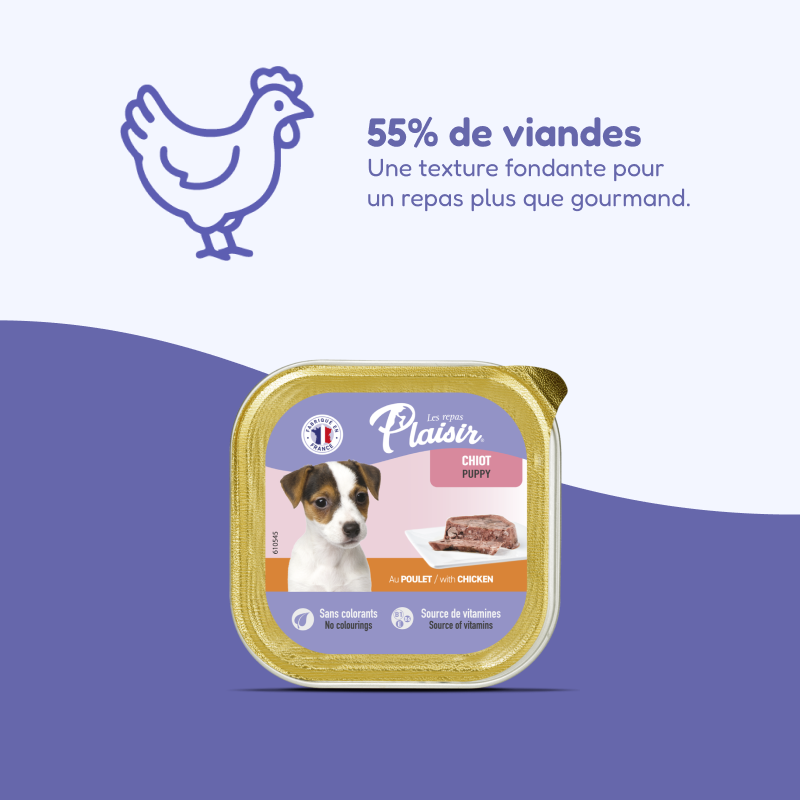 Pâtées au poulet (chiot)