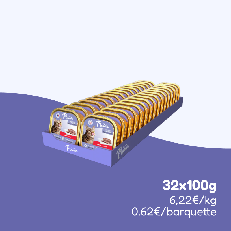 Pâtées au bœuf (chat stérilisé)