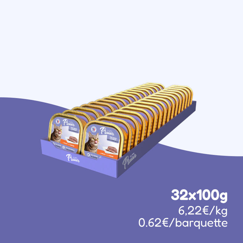 Pâtées au poulet (chat stérilisé)