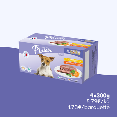 Pack découverte - pâtées dinde et poulet (chien adulte)