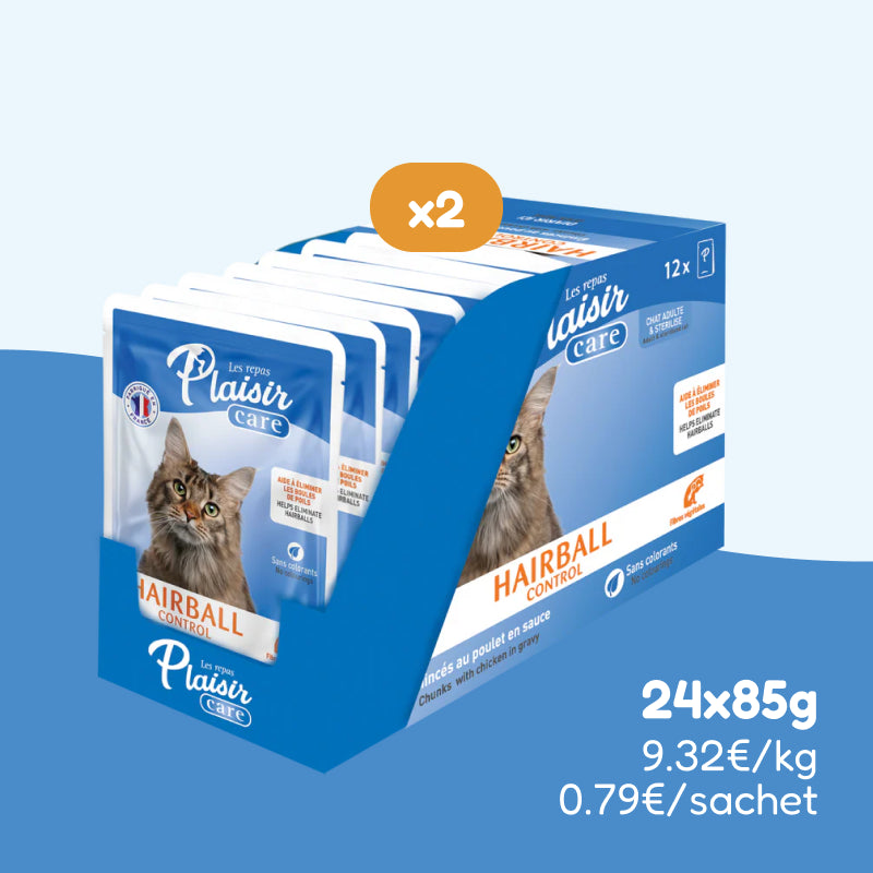 Émincés au poulet - HAIRBALL CONTROL (chat adulte & stérilisé)