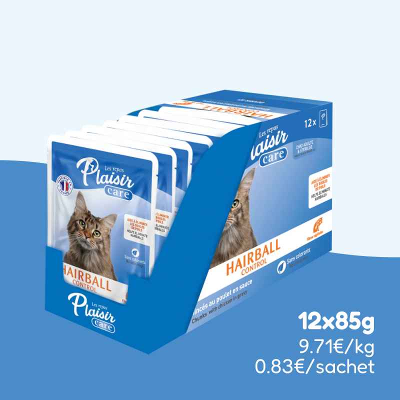 Émincés au poulet - HAIRBALL CONTROL (chat adulte & stérilisé)