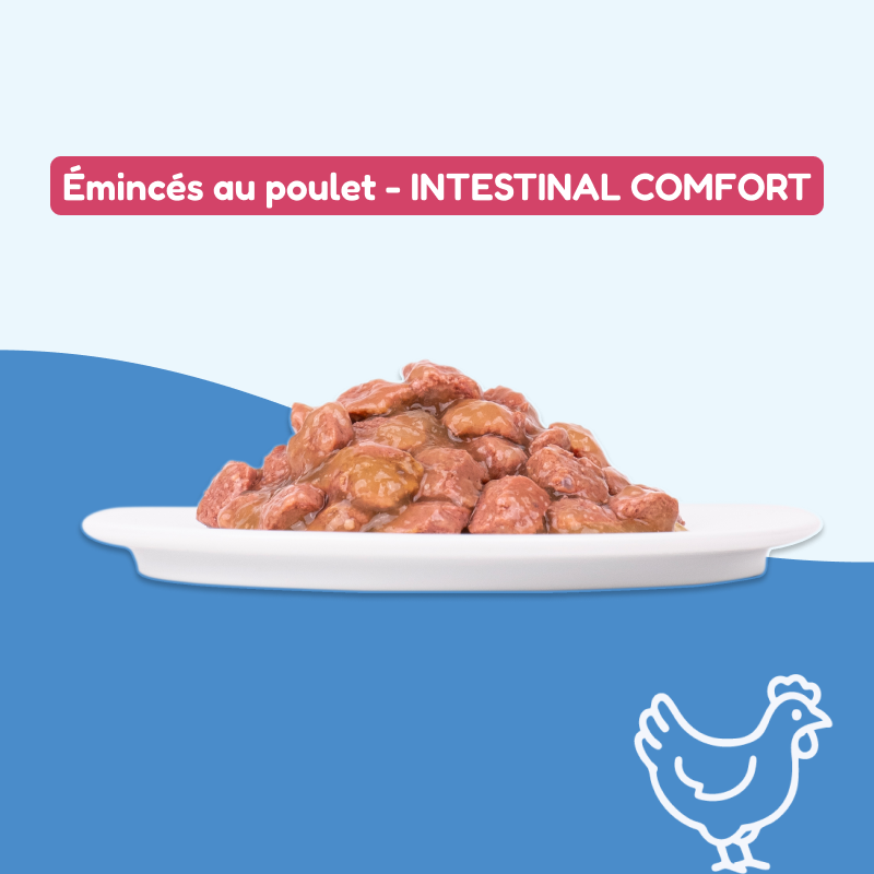 Émincés au poulet - INTESTINAL COMFORT (chat adulte & stérilisé)