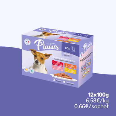 Pack d'émincés multisaveurs (chien adulte)