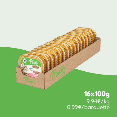 Pâtées bio au saumon (chat adulte et stérilisé)