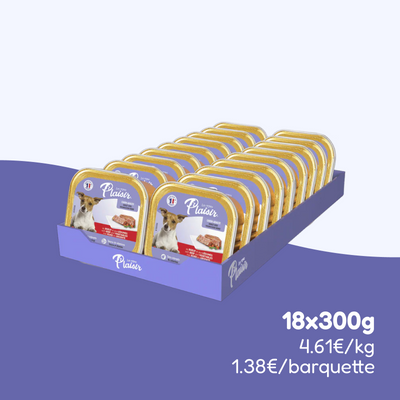Pâtées au bœuf et aux légumes (chien adulte)