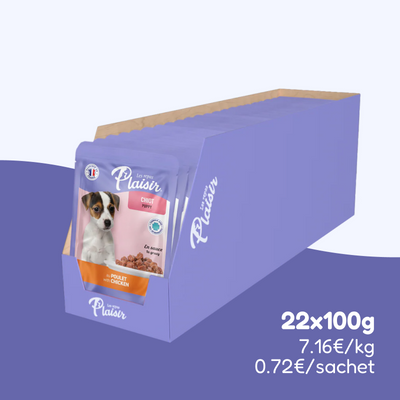 Émincés au poulet (chiot)