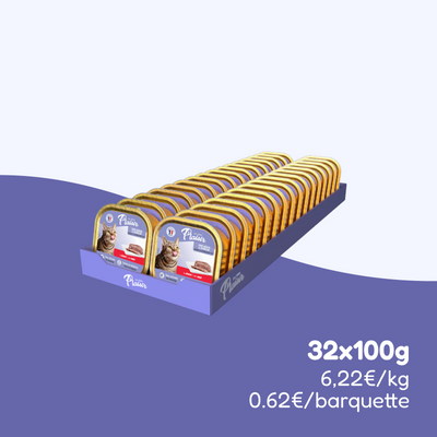 Pâtées au bœuf (chat stérilisé)