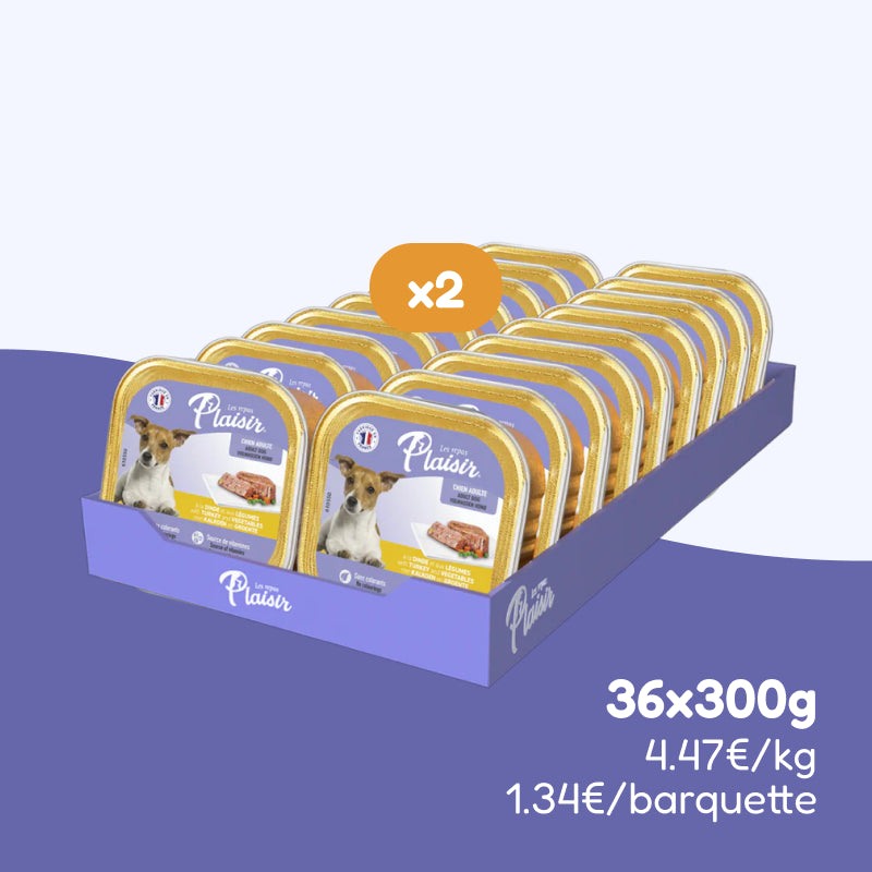 Pâtées à la dinde et aux légumes (chien adulte)