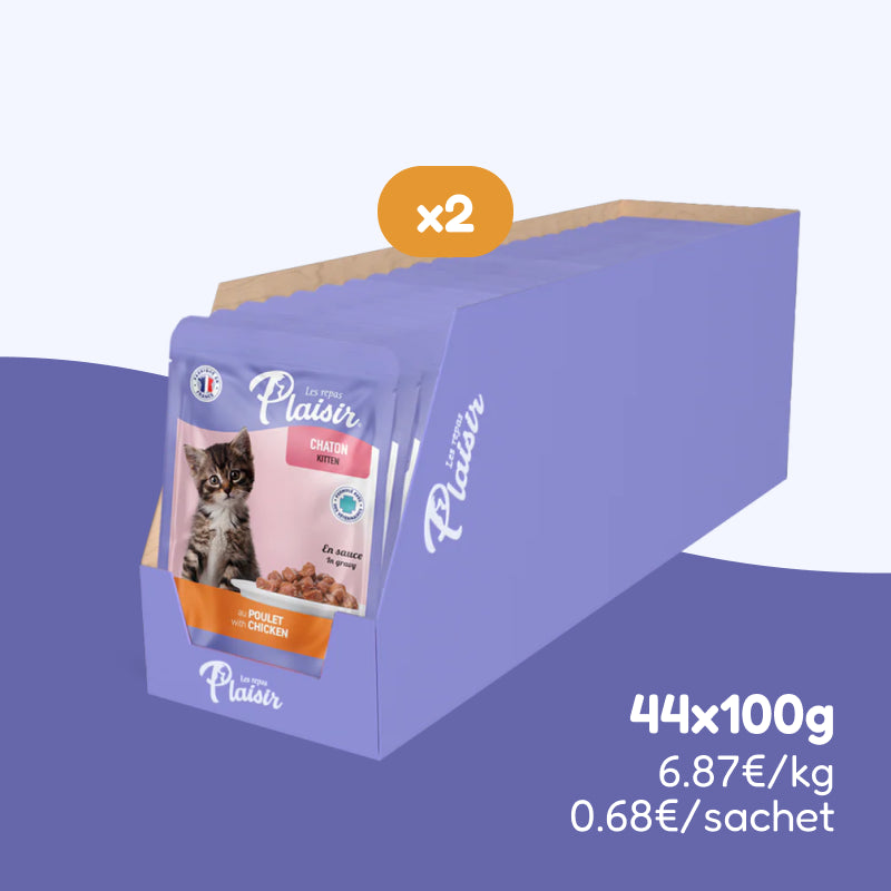 Émincés au poulet (chaton)