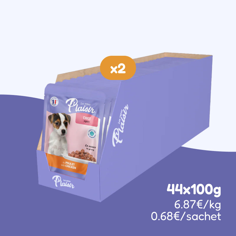 Émincés au poulet (chiot)