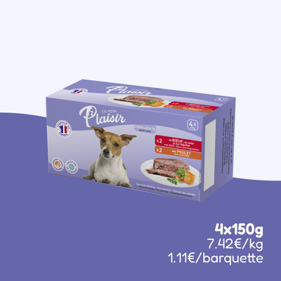 Pack découverte - pâtées bœuf et poulet (chien adulte)