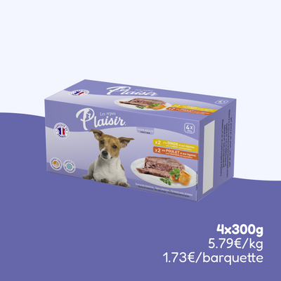 Pack découverte - pâtées dinde et poulet (chien adulte)