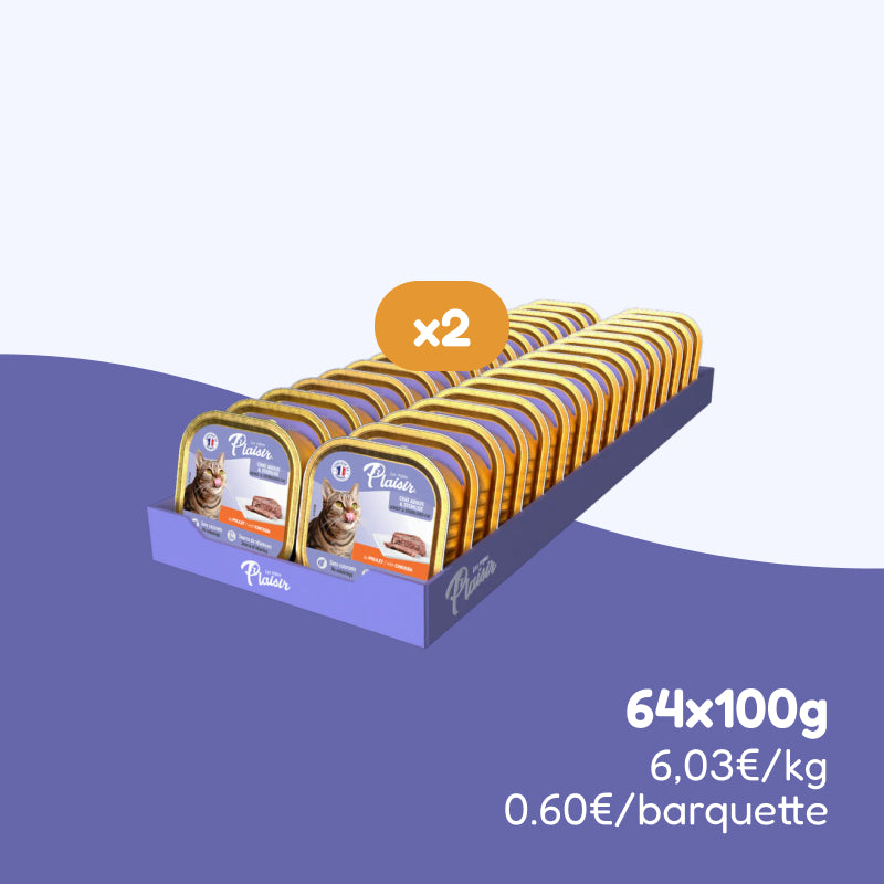 Pâtées au poulet (chat stérilisé)