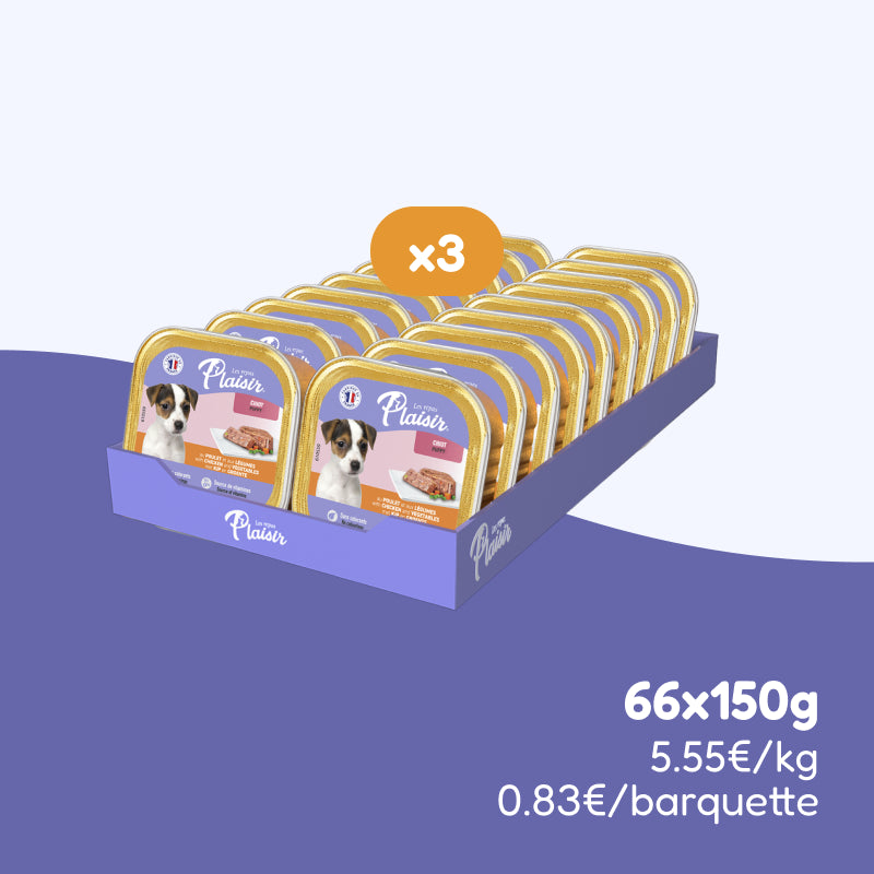 Pâtées au poulet (chiot)