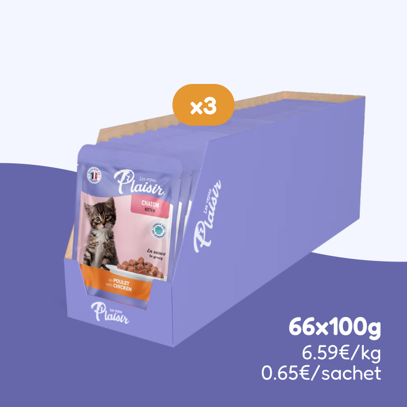 Émincés au poulet (chaton)