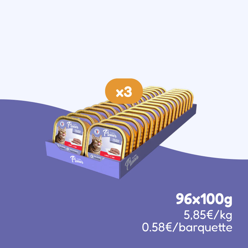 Pâtées au bœuf (chat stérilisé)