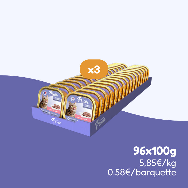 Pâtées au saumon (chat stérilisé)