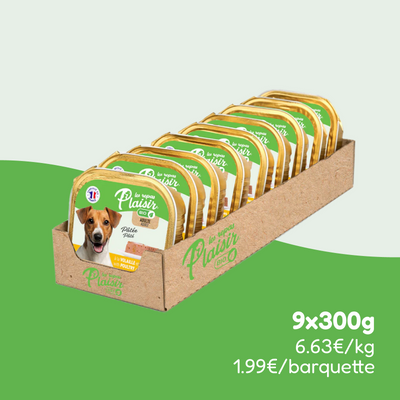 Pâtées bio à la volaille et légumes (chien adulte)