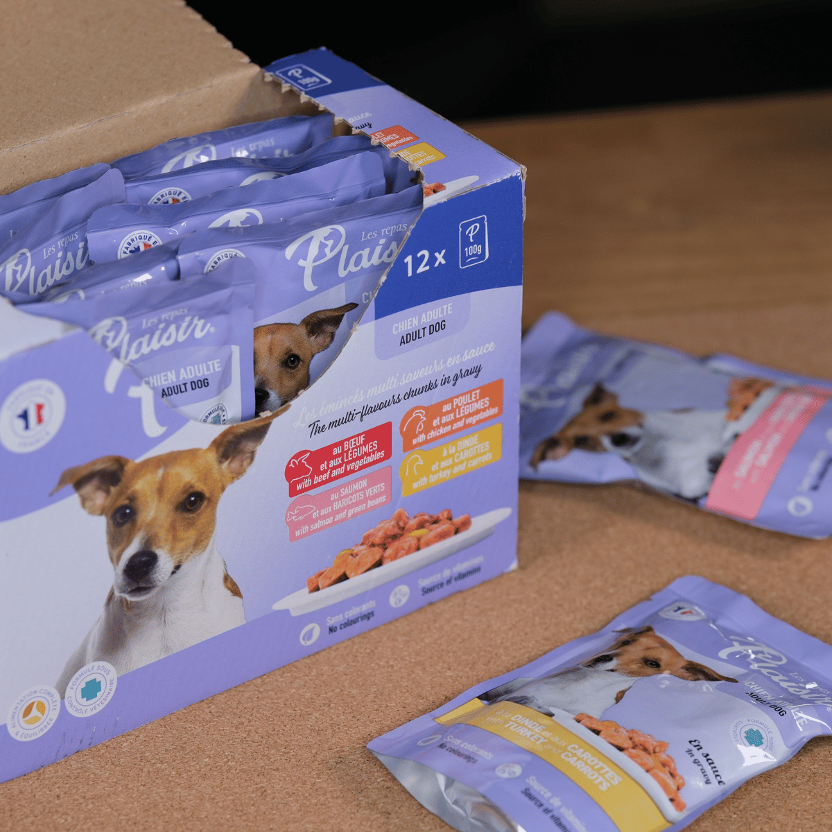 Pack d'émincés multisaveurs (chien adulte)